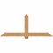 Ekena Millwork Eugene Smooth Timber Gable Bracket, Western Red Cedar, 72"W x 30"H x 3 1/2"D x 5 1/2"F, 10/12 Pitch GBW072X30X0406EUG00SWR - alternate 1